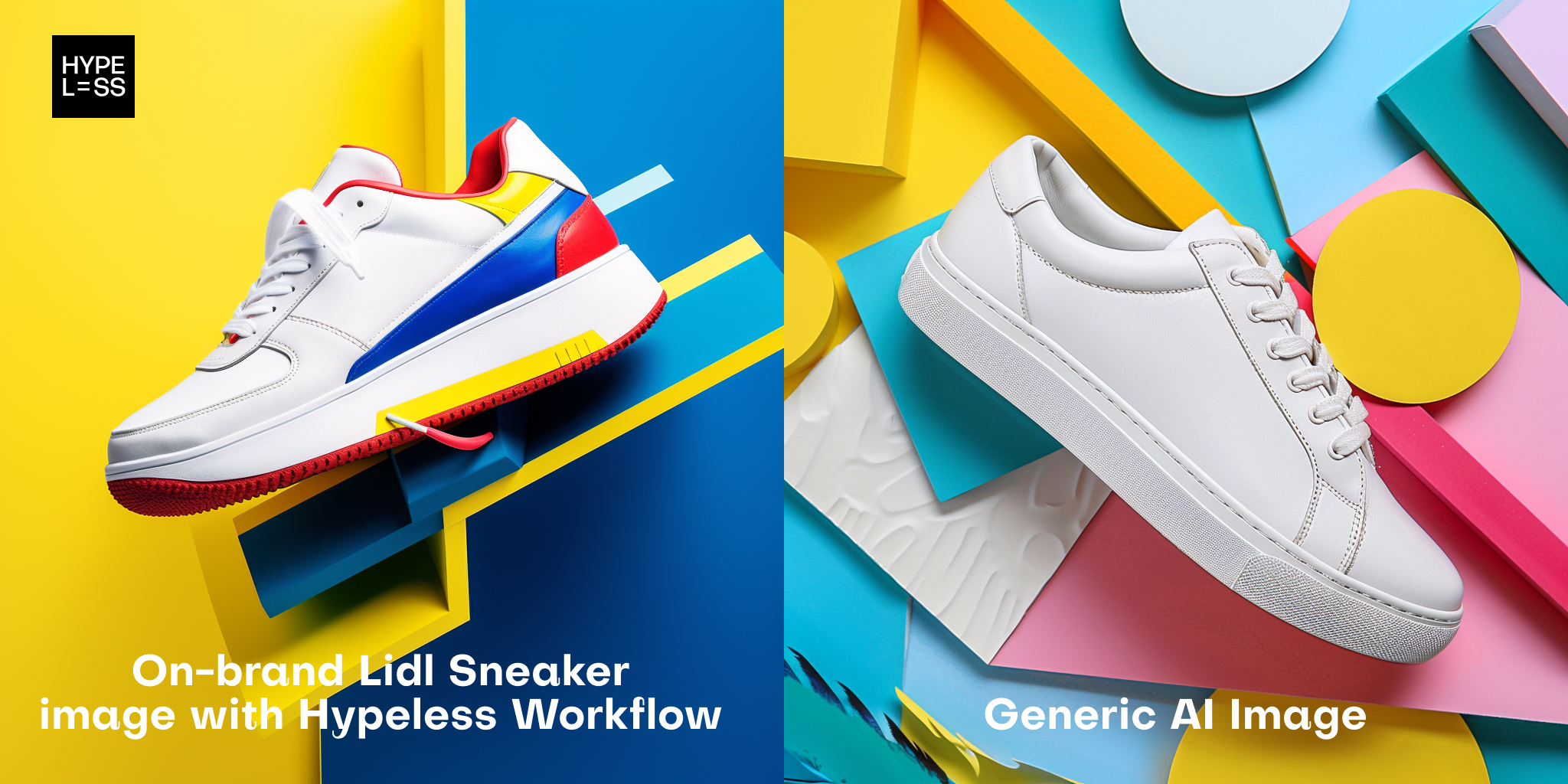 On-brand Lidl Sneaker
image with Hypeless Workflow